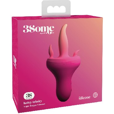 Pipedream 3Some Holey Trinity, розовый