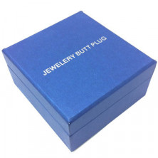 Anal Jewelry Plug Small Silver, светло-голубой