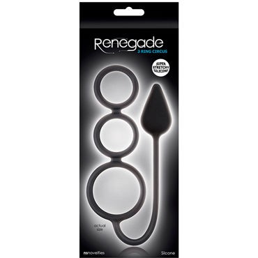 NS Novelties Renegade 3 Ring Circus Small, черный