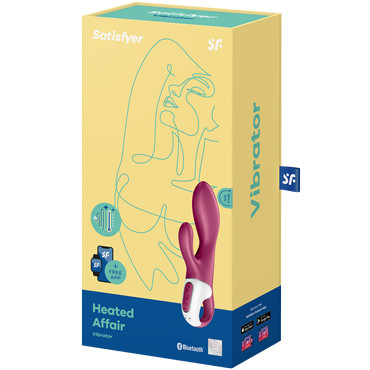 Satisfyer Heated Affair, бордовый