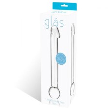 Glas Realistic Head Glass Dildo, прозрачный