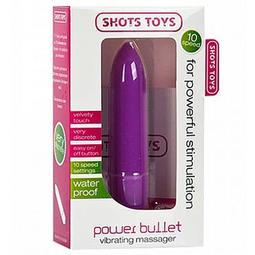 Shots Toys Power Bullet, фиолетовая