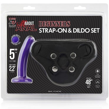 Erotic Fantasy Beginner Strap-ons & Dildo set, фиолетовый