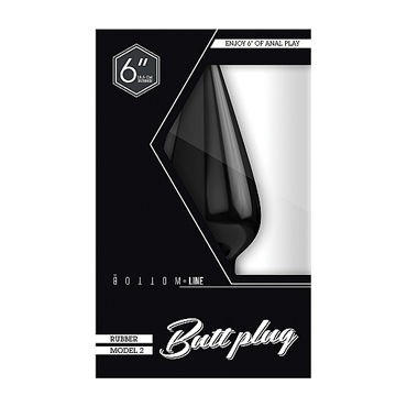 Shots Toys Bottom Line Butt plug Model 2, 15 см черная