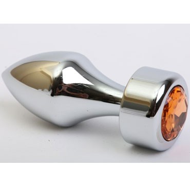 4sexdream Анальная ювелирка Пуля, серебристый/желтый