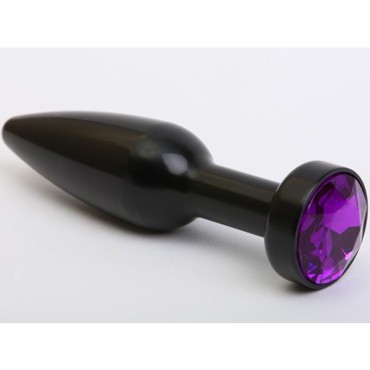 4sexdream Анальная ювелирка вытянутая, черный/фиолетовый