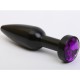 4sexdream Анальная ювелирка вытянутая, черный/фиолетовый