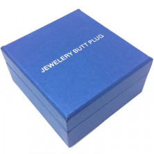 Anal Jewelry Plug Small Silver, синий