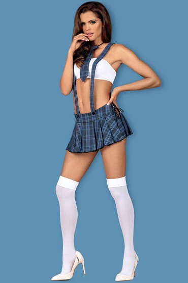 Obsessive Studygirl, бело-синий