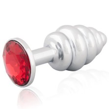 LoveToys Butt Plug Silver, красный