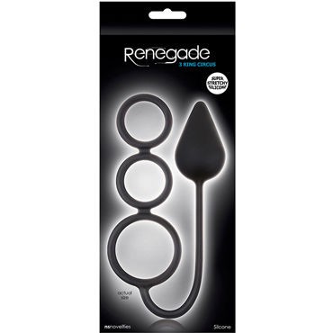 NS Novelties Renegade 3 Ring Circus Medium, черный