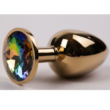 Luxurious Tail Металлическая анальная пробка, золотая