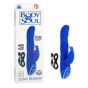 California Exotic Body & Soul Rechargeable Love Bunny, синий