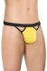 SoftLine Трусы мужские с вырезами по бокам и доступом, желтые
