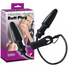 You2Toys Inflatable Vibrating Butt Plug, черная