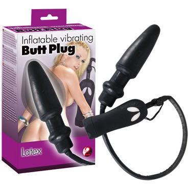 You2Toys Inflatable Vibrating Butt Plug, черная