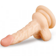 Brazzers Реалистичный фаллоимитатор с крупной мошонкой 17 см, телесный