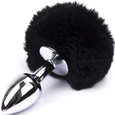 4sexdream Пробка металлическая Задорный Кролик, серебристый/черный