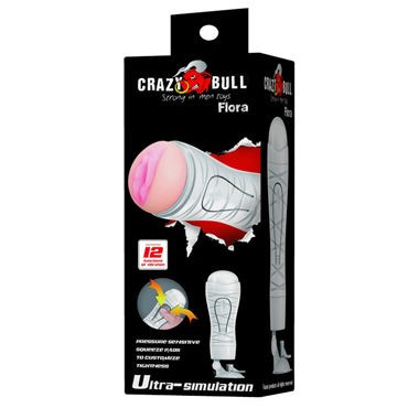 Baile Crazy Bull Flora Мастурбатор-вагина, белый