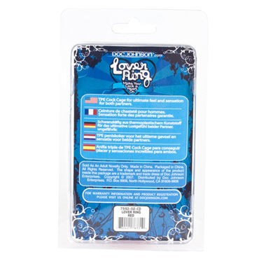 Doc Johnson Lover Ring, красная