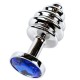 Anal Jewelry Plug Small Silver, синий