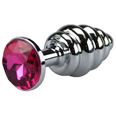 LoveToys Butt Plug Silver, розовый
