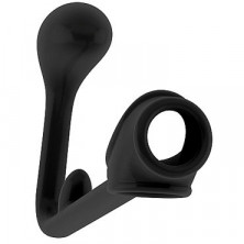 Shots Toys Sono Butt Plug with Cockring №3, черная