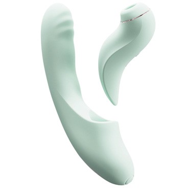 Двойной вибратор BeYourLover Fatima, мятный