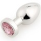 Play Secrets Stainless Steel Butt Plug Small, серебристый/розовый