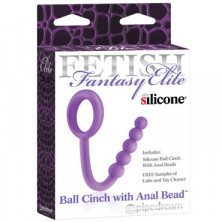 Pipedream Elite Ball Cinch with Anal Bead, фиолетовый