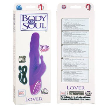 California Exotic Body & Soul Rechargeable Lover, фиолетовый