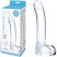 Glas 7" Realistic Curverd Glass G-Spot Dildo, прозрачный