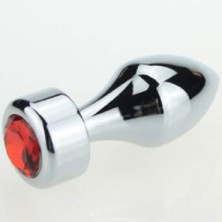 4sexdream Анальная ювелирка Пуля, серебристый/красный