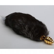 4sexdream Пробка металлическая Королевская лиса, золотой/черный