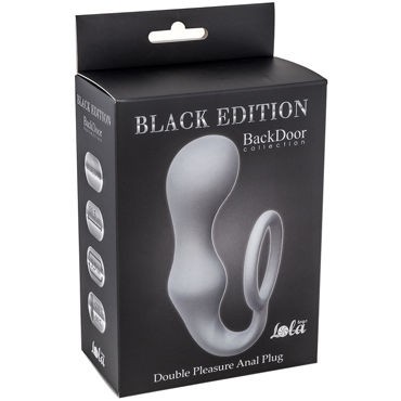 Lola Toys Back Door Double Pleasure Anal Plug, серый