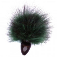 Wild Lust Анальная пробка 3 см, черно-зеленая