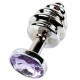 Anal Jewelry Plug Small Silver, сиреневый