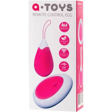 Toyfa A-toys Remote Control Egg, розово-белое