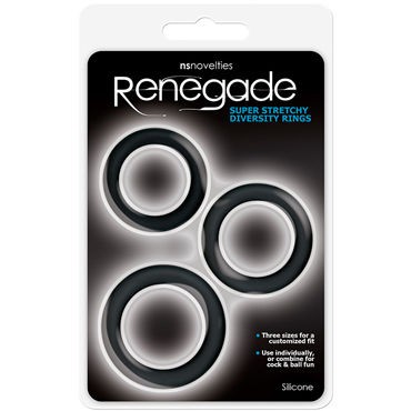 NS Novelties Renegade Diversity Rings, черные
