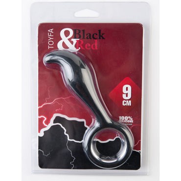 ToyFa Black&Red Стимулятор простаты, черный