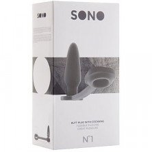 Shots Toys Sono Butt Plug with Cockring №1, серая