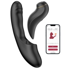 Двойной вибратор BeYourLover Fatima APP, черный