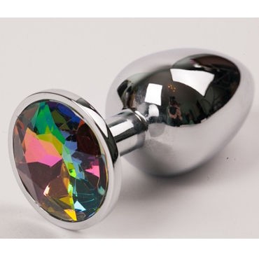 Luxurious Tail Металлическая анальная пробка, серебристая