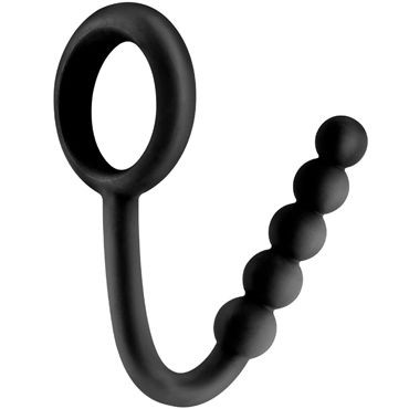Pipedream Elite Ball Cinch with Anal Bead, черный