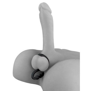 Pipedream Elite Ball Cinch with Anal Bead, черный