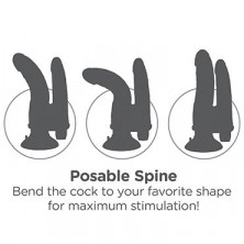 Pipedream King Cock Vibrating Double Penetrator, телесный