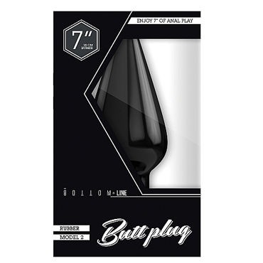 Shots Toys Bottom Line Butt plug Model 2, 18 см черная