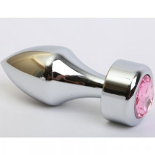 4sexdream Анальная ювелирка Пуля, серебристый/розовый