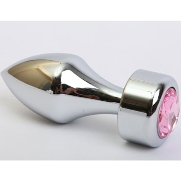 4sexdream Анальная ювелирка Пуля, серебристый/розовый