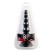 ToyFa Black&Red Анальная елочка, черная